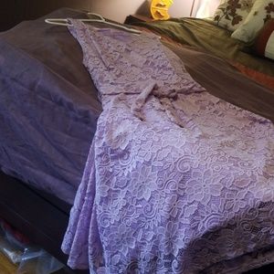 Lavender lace dress